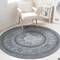 Safavieh 6 x 6 ft. Cape Cod Round Area Rug, Charcoal CAP222H-6R - alternate 4